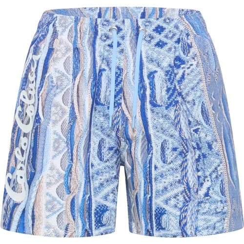 Sporty Beach Volleyball Surfing Swim Shorts , male, Sizes: 2XL, L, M, XL, S - carlo colucci - Modalova