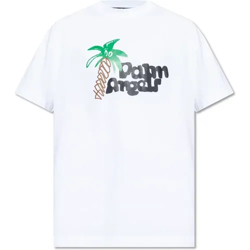 Marken T-Shirt , Herren, Größe: 2XL - Palm Angels - Modalova
