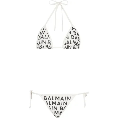 Triangel-Bikini , Damen, Größe: 2XS - Balmain - Modalova