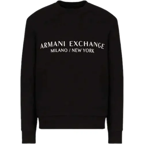 Schwarze Pullover , Herren, Größe: XL - Armani Exchange - Modalova