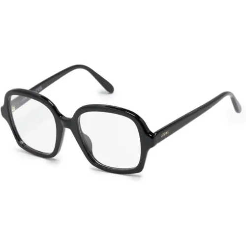 Schwarze Optische Brille Stilvoll und vielseitig , Damen, Größe: 52 MM - Loewe - Modalova