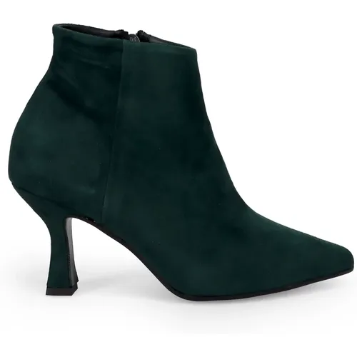 Grüne Wildleder Stiefeletten , Damen, Größe: 38 EU - Sangiorgio - Modalova