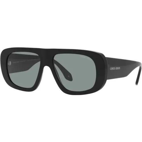 Schwarz/Graue Sonnenbrille AR 8183 - Giorgio Armani - Modalova