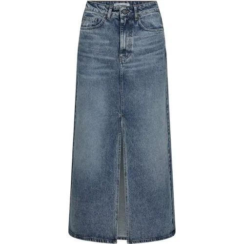 Denim Skirts , Damen, Größe: L - Co'Couture - Modalova