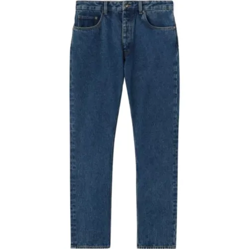 Blaue 5-Pocket Jeans , Herren, Größe: W34 - Palm Angels - Modalova