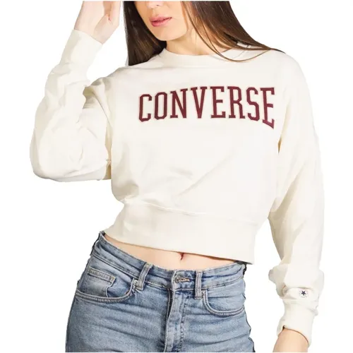 Stilvolles Crew Sweatshirt für Frauen , Damen, Größe: XS - Converse - Modalova