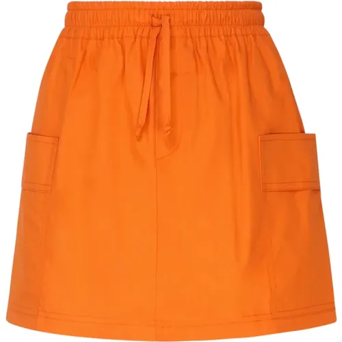 Cotton Short Skirt , female, Sizes: S, XS - Mariuccia Milano - Modalova