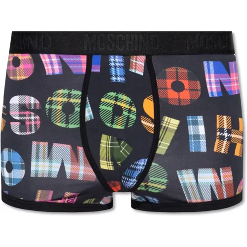 Branded boxers , male, Sizes: XS - Moschino - Modalova