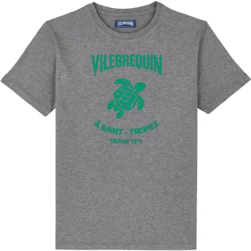 T-Shirt aus Baumwolle mit Logoprägung für Herren , Herren, Größe: XL - Vilebrequin - Modalova