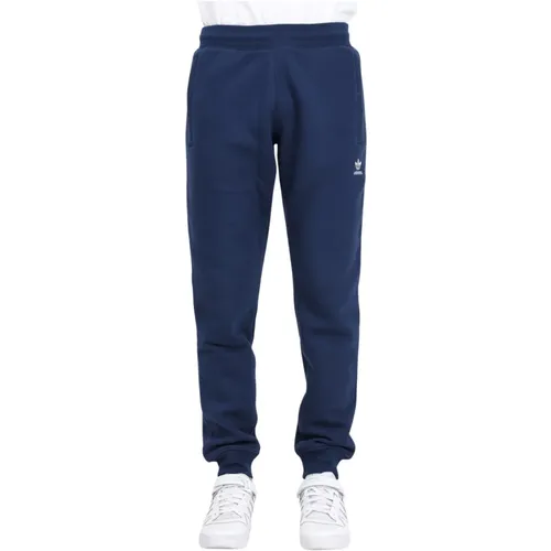 Blaue Herren Essentials Hose mit Logo , Herren, Größe: M - adidas Originals - Modalova