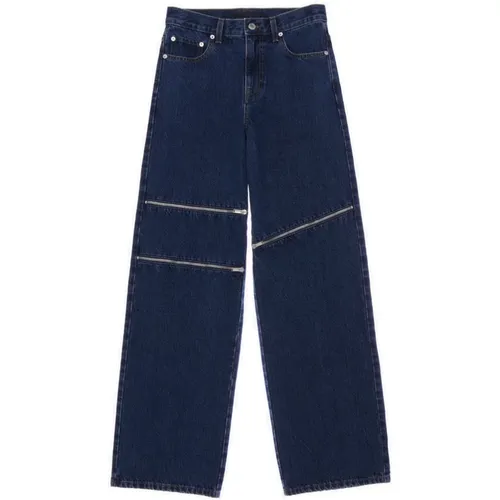 Zip Jeans mit Metall-Details , Damen, Größe: W29 - Helmut Lang - Modalova