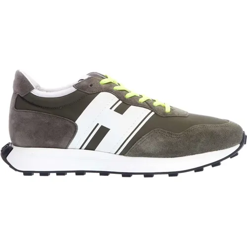 Grüne Suede Retrorun Sneakers , Herren, Größe: 43 1/2 EU - Hogan - Modalova