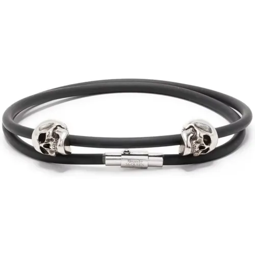 Bijoux Double-Layered Cord Bracelet , male, Sizes: M - alexander mcqueen - Modalova