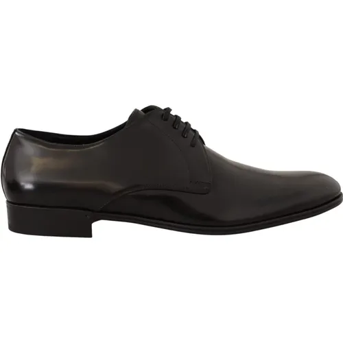 Elegant Leather Derby Shoes , male, Sizes: 5 UK, 9 1/2 UK - Dolce & Gabbana - Modalova