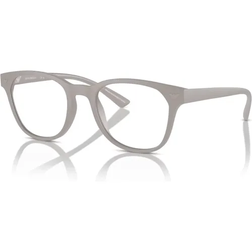 Matte Grey Eyewear Frames , unisex, Sizes: 52 MM - Emporio Armani - Modalova
