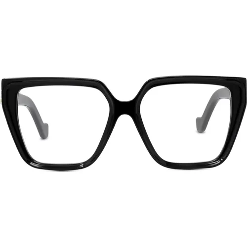 Glanzschwarze RX Quadratische Brille , Damen, Größe: ONE Size - Loewe - Modalova