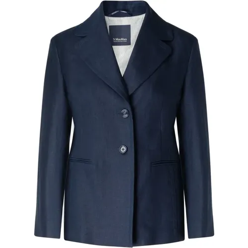 Blaue Tahiti Jacke , Damen, Größe: M - Max Mara - Modalova