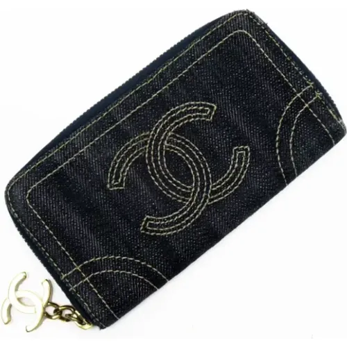 Pre-owned Denim wallets , female, Sizes: ONE SIZE - Chanel Vintage - Modalova