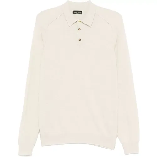 Light Polo Knit Sweater , male, Sizes: 2XL, L, XL, S - Roberto Collina - Modalova