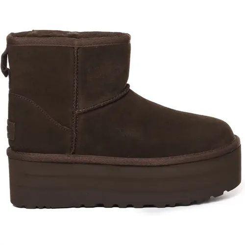 Classic Mini Platform Ankle Boots , female, Sizes: 8 UK - Ugg - Modalova