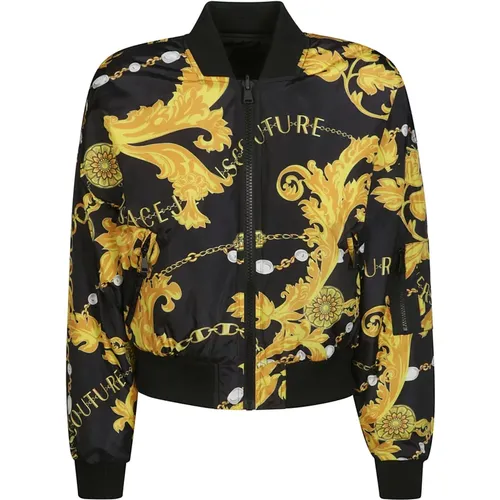 Print Reversible Jacket , female, Sizes: S - Versace Jeans Couture - Modalova