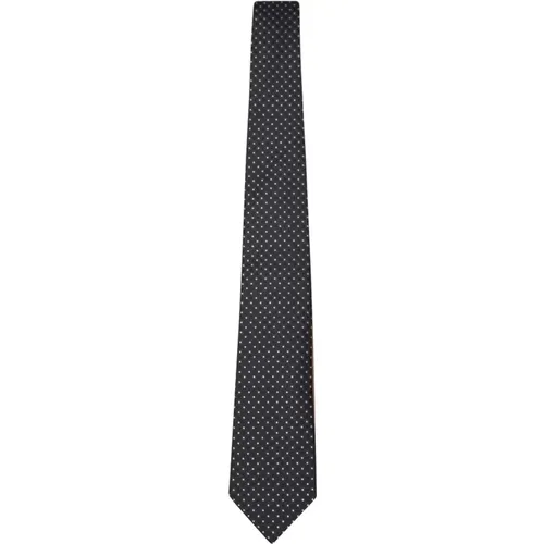 Silk Tie with Pointed Tip , male, Sizes: ONE SIZE - Canali - Modalova