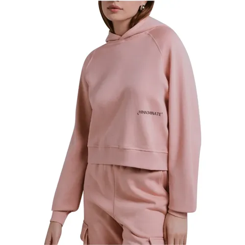 Rosa Hoodie mit Frontdruck , Damen, Größe: XS - HINNOMINATE - Modalova