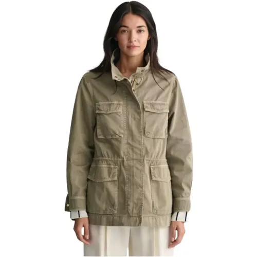 Militärstil Baumwolljacke Gant - Gant - Modalova