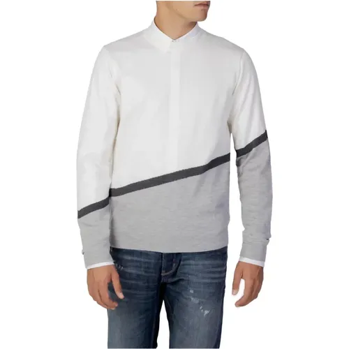 Weißer Langarm-Strickpullover , Herren, Größe: 2XL - Antony Morato - Modalova