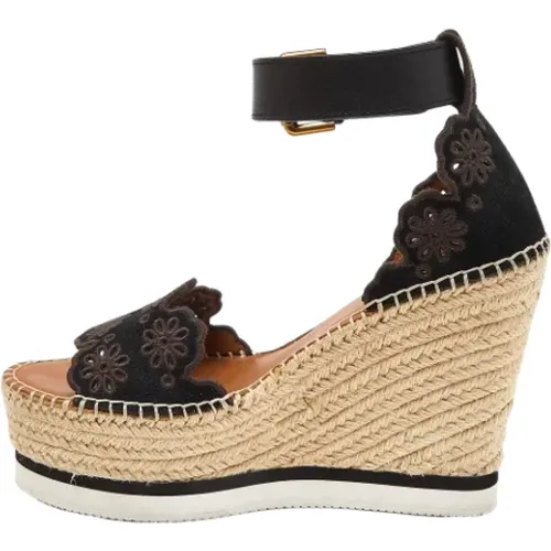 Pre-owned Leder sandals , Damen, Größe: 37 EU - Chloé Pre-owned - Modalova