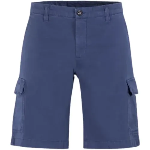 Seidige Cargo Bermuda Shorts , Herren, Größe: 3XL - Moorer - Modalova