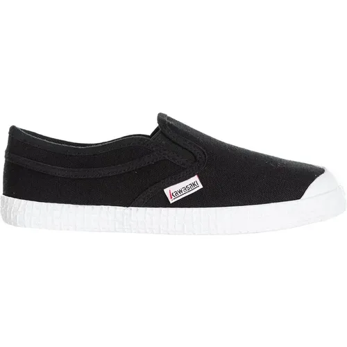 Canvas Slip-On Sneakers , Herren, Größe: 36 EU - Kawasaki - Modalova