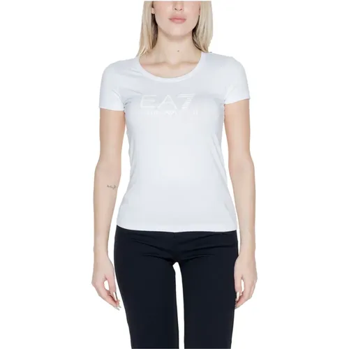 Women's T-Shirt Spring/Summer Collection Cotton Blend , female, Sizes: L, M, S, XS - Emporio Armani EA7 - Modalova