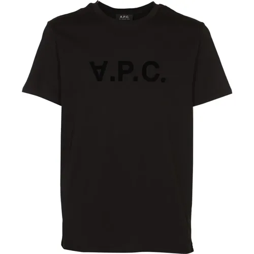 Schwarze T-Shirt und Polo Kollektion - A.p.c. - Modalova