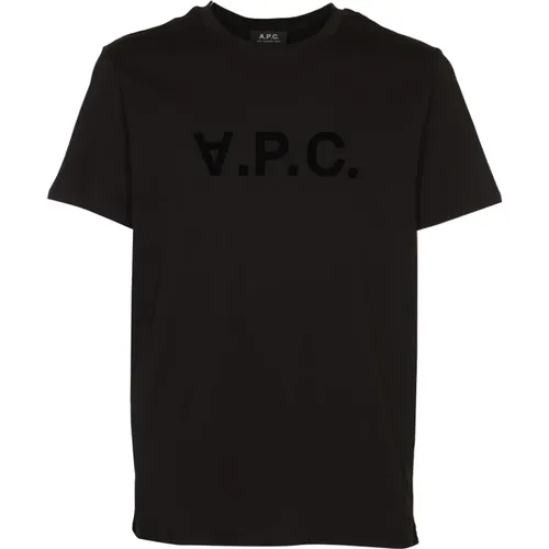 Schwarze T-Shirt und Polo Kollektion - A.P.C. - Modalova