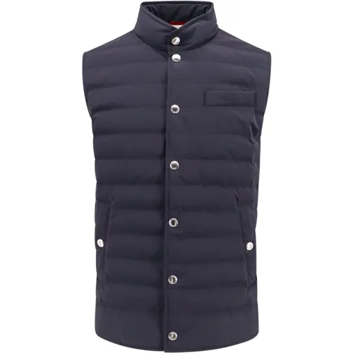 Padded Sleeveless Jacket with Snap Buttons , male, Sizes: 2XL, XL, L, M - BRUNELLO CUCINELLI - Modalova