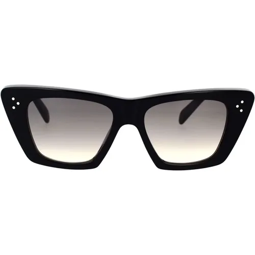 Geometric Sunglasses with Brown Gradient Lenses , female, Sizes: 51 MM - Celine - Modalova