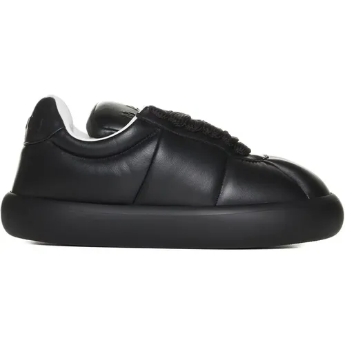 Schwarze Leder Schnürschuhe Marni - Marni - Modalova