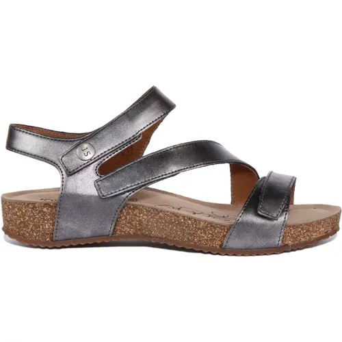 Leather Ankle Strap Sandals with Cork Footbed , female, Sizes: 7 UK, 9 UK, 5 UK, 8 UK, 6 UK - Josef Seibel - Modalova