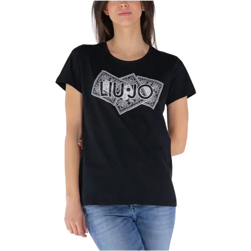T-Shirts , Damen, Größe: L - Liu Jo - Modalova
