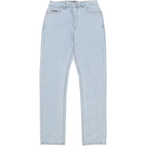 Reguläre Denim Hellblaue Jeans , Herren, Größe: W32 - Iuter - Modalova