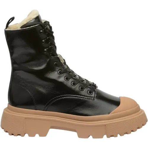 Patent Ankle Boot , female, Sizes: 6 UK - Hogan - Modalova