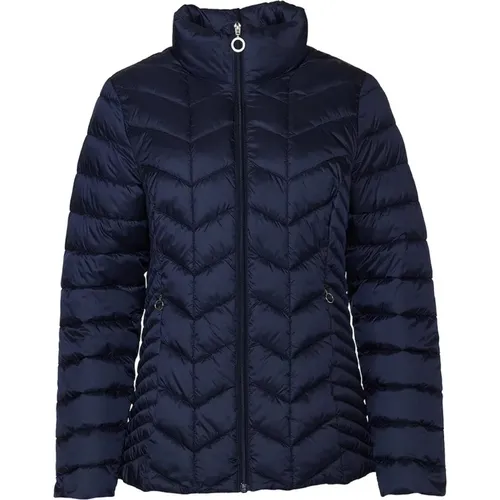 Luxury Winter Jacket Gunda Navy , female, Sizes: 4XL, 2XL, 6XL, 3XL, M, L, 5XL - Danwear - Modalova