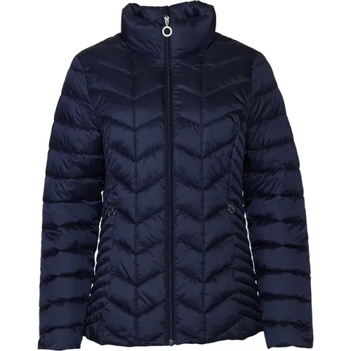 Luxury Winter Jacket Gunda Navy , female, Sizes: 4XL, 2XL, 6XL, 3XL, XL, L, 5XL - Danwear - Modalova