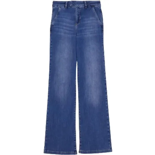 Ausgestellte Denim-Jeans mit mittlerer Taille - Liu Jo - Modalova
