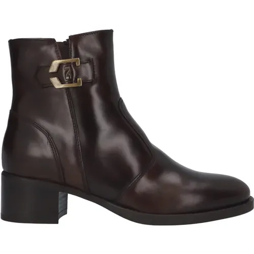 Leather Ankle Boot , female, Sizes: 5 UK, 3 UK - Nerogiardini - Modalova