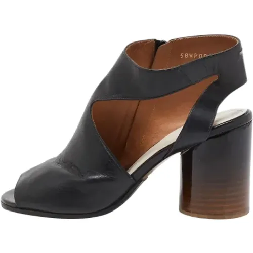 Pre-owned Leather sandals , female, Sizes: 4 UK - Maison Margiela Pre-owned - Modalova