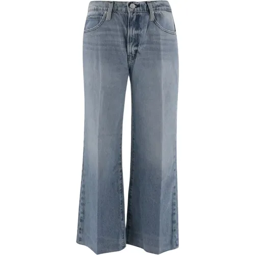 Weite Bein Denim Jeans , Damen, Größe: W30 - Frame - Modalova