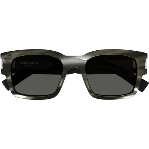 Innovative Metal and Acetate Sunglasses SL 617 004 , unisex, Sizes: 53 MM - Saint Laurent - Modalova