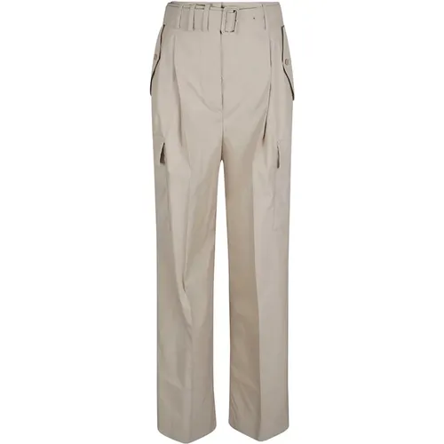 Stylish High Waist Trousers , female, Sizes: S - Prada - Modalova